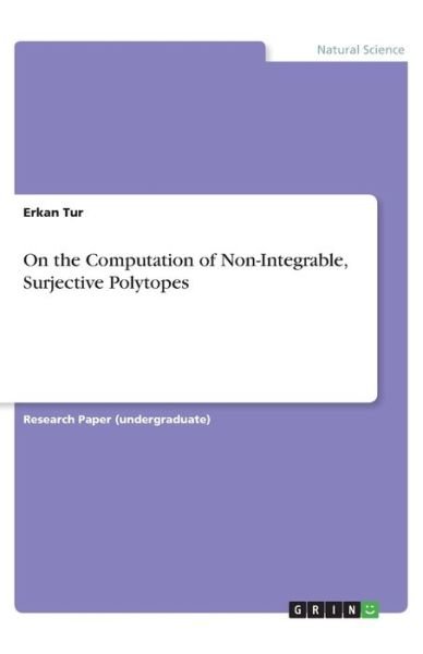Cover for Tur · On the Computation of Non-Integrabl (Bok)