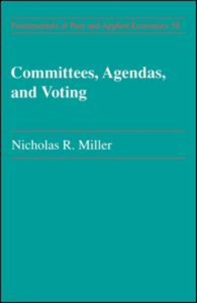 Cover for Nicholas R. Miller · Committees Agendas &amp; Voting (Paperback Book) (1995)