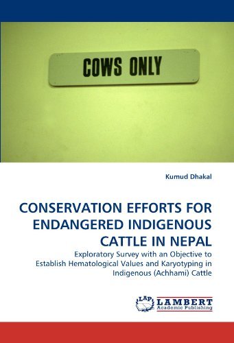 Cover for Kumud Dhakal · Conservation Efforts for Endangered Indigenous Cattle in Nepal: Exploratory Survey with an Objective to Establish Hematological Values and Karyotyping in Indigenous (Achhami) Cattle (Paperback Bog) (2010)