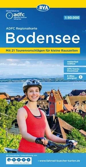Cover for Adfc · ADFC Regionalkarte: Bodensee: Mit 21 Tourenvorschlägen für kleine Rauszeiten (Innbunden bok) (2023)