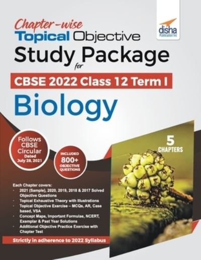 Cover for Disha Experts · Chapter-wise Topical Objective Study Package for CBSE 2022 Class 12 Term I Biology (Taschenbuch) (2021)