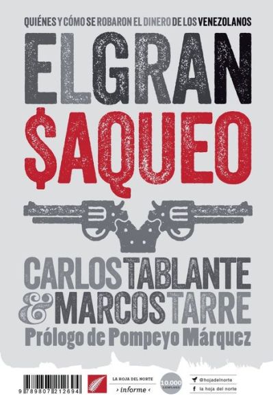 Cover for Marcos Tarre · El gran saqueo (Paperback Book) (2018)