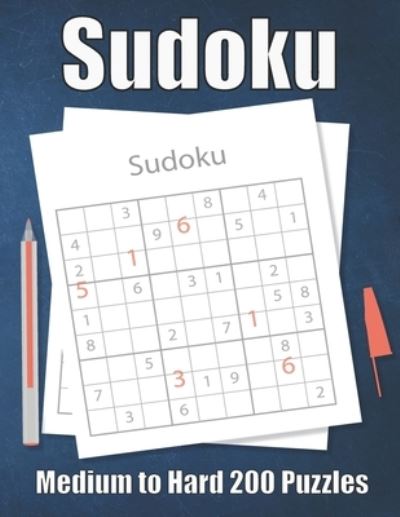 Cover for Sudoku Puzzle Book · Sudoku Medium to Hard 200 Puzzles (Paperback Book) (2020)