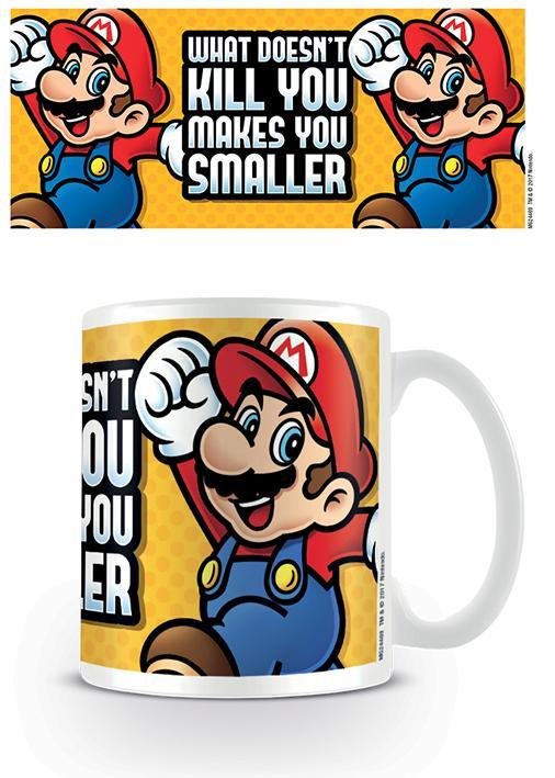 Super Mario (Makes You Smaller) 11oz/315ml White Mug - Mokken - Bücher - PYRAMID INTERNATIONAL - 5050574244695 - 26. Oktober 2023