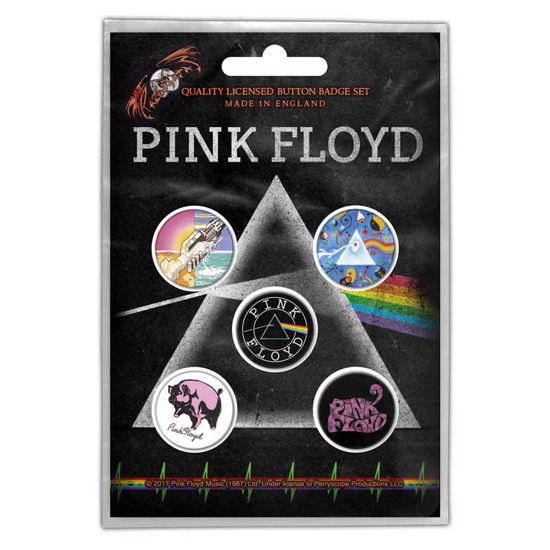 Pink Floyd Button Badge Pack: Prism - Pink Floyd - Mercancía - Razamataz - 5055339776695 - 28 de octubre de 2019