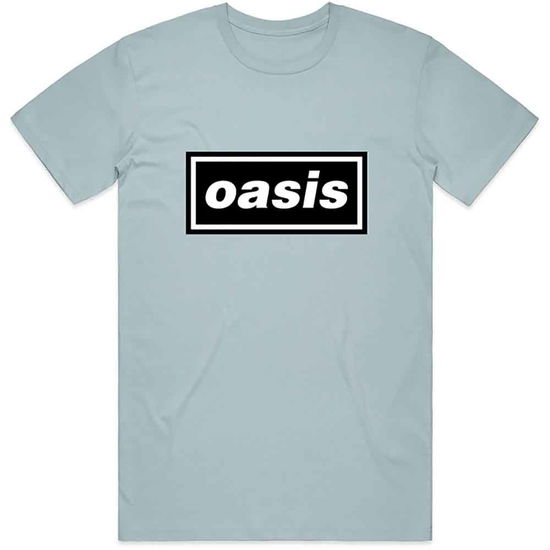 Cover for Oasis · Decca Logo (Light Blue) (T-shirt) [size S] [Blue - Unisex edition] (2019)