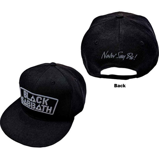 Black Sabbath Unisex Snapback Cap: Never Say Die - Black Sabbath - Merchandise -  - 5056561068695 - 