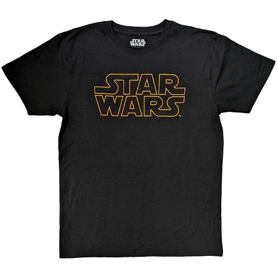 Star Wars Unisex T-Shirt: Logo Outline - Star Wars - Marchandise -  - 5056561097695 - 