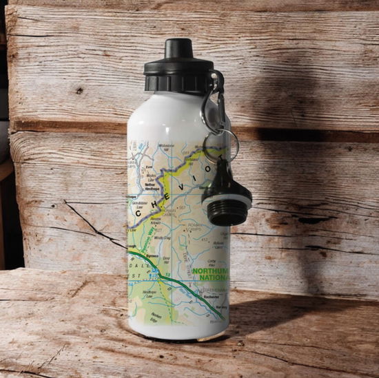 Cover for OS Map 600ml Metal Water Bottle - Northumberland National Park (MERCH) (2025)
