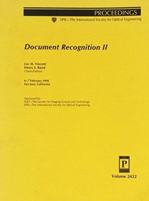 Document Recognition Ii - Baird - Books - SPIE Press - 9780819417695 - June 30, 2006