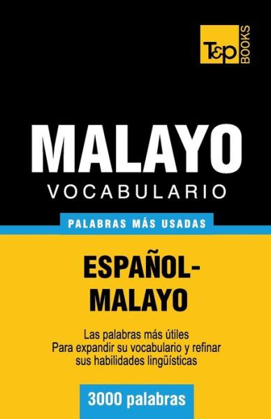 Cover for Victor Pogadaev · Vocabulario espanol-malayo - 3000 palabras mas usadas - Spanish Collection (Paperback Book) [Spanish edition] (2013)