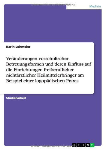 Cover for Lohmeier · Veränderungen vorschulischer B (Book) [German edition] (2012)