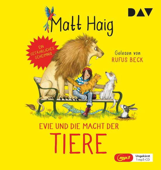 Evie Und Die Macht Der Tiere - Matt Haig - Music - Der Audio Verlag - 9783742420695 - July 23, 2021