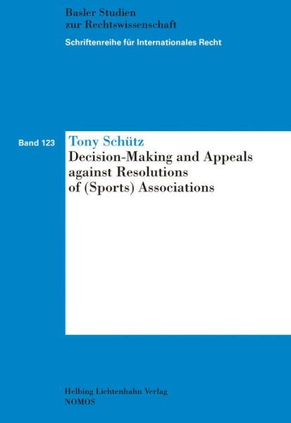 Cover for Schütz · Decision-Making and Appeals agai (Bok) (2015)