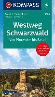 Cover for KOMPASS Wander-Tourenkarte Westweg Schwarzwald 1:50.000 (Book) (2023)