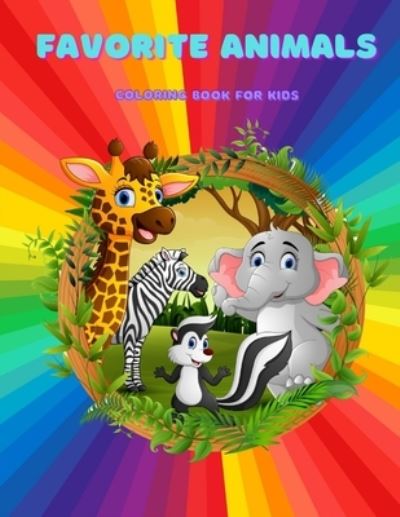 Cover for Luke Plester · Favorite Animals - Coloring Book for Kids (Paperback Book) (2020)