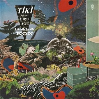 Cover for Kava Kon · Tiki For The Atomic Age (LP) [Green &amp; Cream Coloured Vinyl edition] (2024)