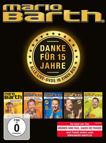 Danke Für 15 Jahre: Die Box-alle 5 Live-dvds in - Mario Barth - Film - SME SPASSG - 0889854641696 - 8. desember 2017