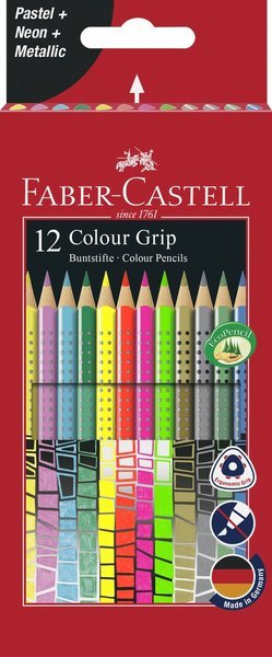 12 Faber-castell Colour Grip Buntstifte Farbsortie - 12 Faber - Andere - Faber-Castell - 4005402015696 - 13. Mai 2020