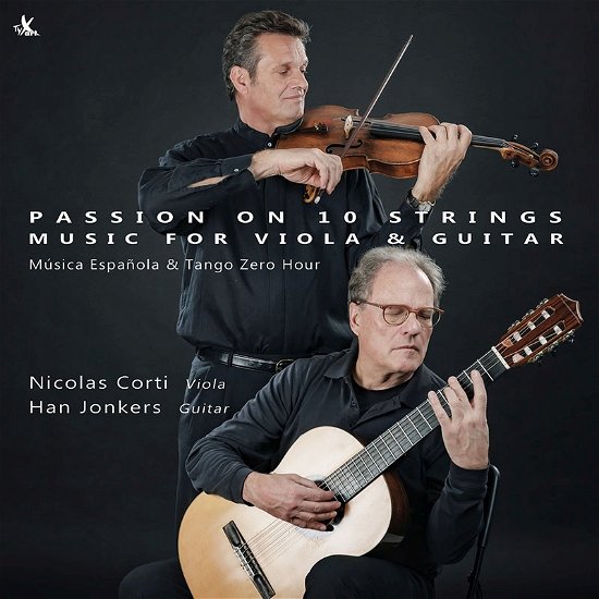 Cover for Nicolas Corti &amp; Han Jonkers · Astor Piazzolla: Passion On 10 Strings Music For Viola &amp; Guitar (CD) (2024)