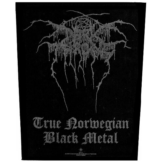 Cover for Darkthrone · Darkthrone Back Patch: True Norwegian Black Metal (MERCH) [Black edition] (2019)