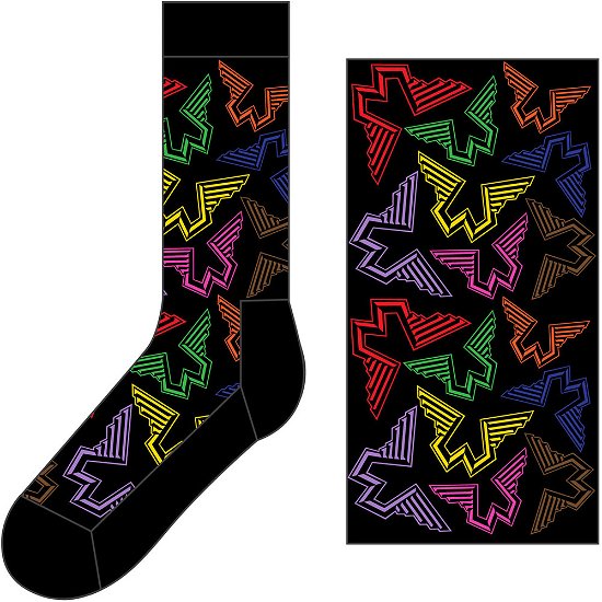 Cover for Paul McCartney · Paul McCartney Unisex Ankle Socks: Wings Logos (UK Size 7 - 11) (Kläder) [size M] [Black - Unisex edition]