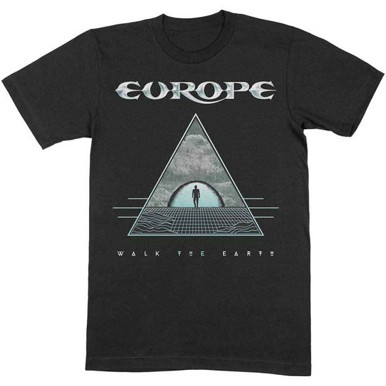 Cover for Europe · Europe Unisex T-Shirt: Walk The Earth (T-shirt) [size M] [Black - Unisex edition]