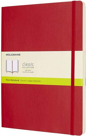 Moleskine Scarlet Red Extra Large Plain Notebook Soft - Moleskin - Books - Moleskine - 8055002854696 - 