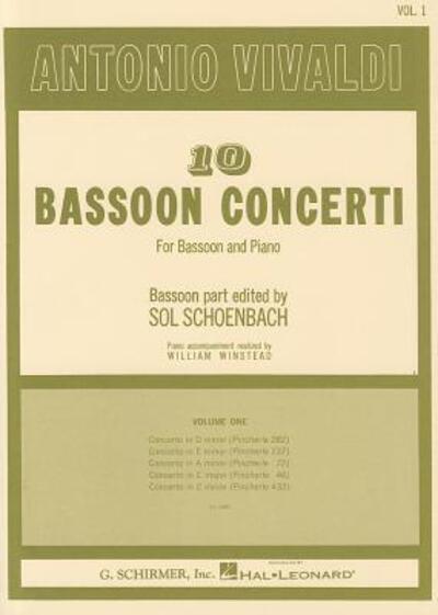 Cover for Antonio Vivaldi · 10 Bassoon Concertos - Volume 1 (Paperback Book) (1986)