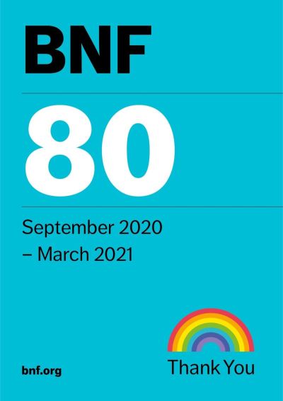 Cover for Joint Formulary Committee · BNF 80 (British National Formulary) September 2020 - British National Formulary (Paperback Book) [80th Revised edition] (2020)