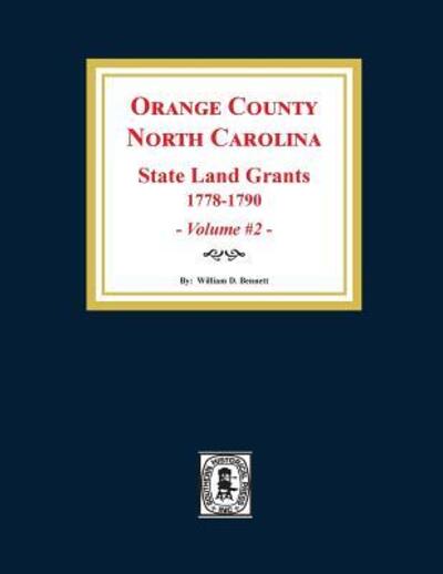 Cover for William D Bennett · Orange County, North Carolina (Paperback Book) (2018)