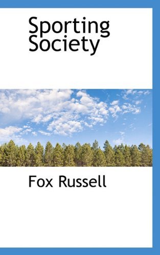Cover for Fox Russell · Sporting Society (Pocketbok) (2009)