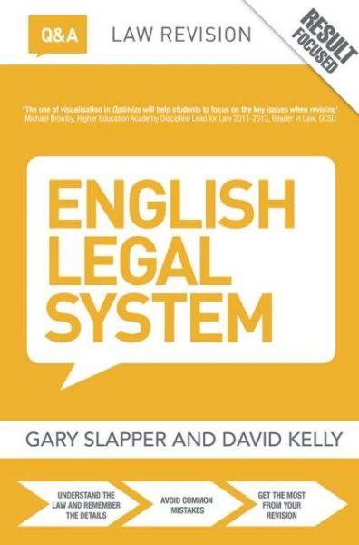 Cover for Gary Slapper · Q&amp;A English Legal System - Questions and Answers (Paperback Book) (2014)