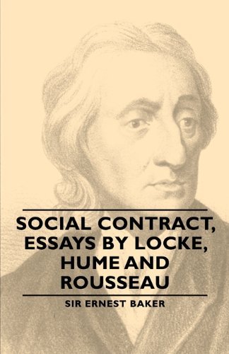 Cover for Ernest Baker · Social Contract, Essays by Locke, Hume and Rousseau (Oxford World's Classics) (Paperback Book) (2006)