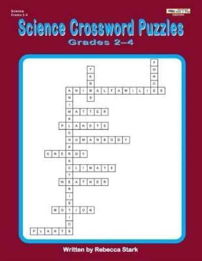 Cover for Rebecca Stark · Science Crossword Puzzles Grades 2?4 (Paperback Book) (2017)