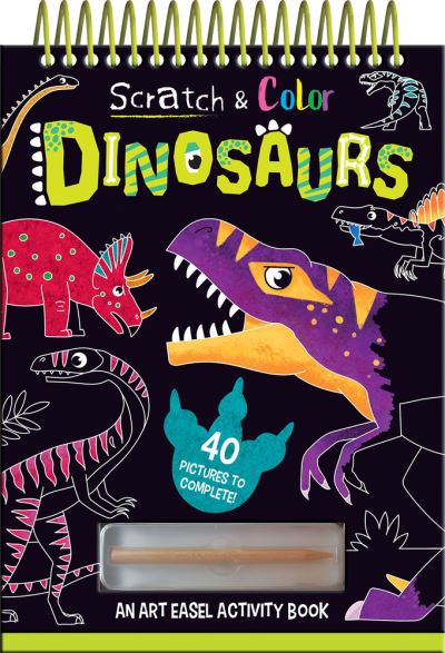 Cover for Jenny Copper · Scratch and Color Dinosaurs (Hardcover Book) (2022)