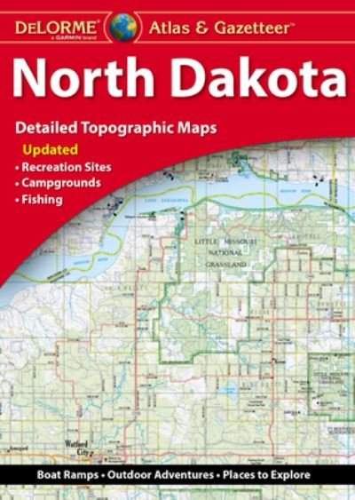 Cover for Garmin International · North Dakota Atlas &amp; Gazetteer (Book) (2022)