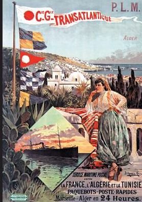 Cover for D Alesi-h · Carnet Blanc Affiche Paquebot Poste Algerie Tunisie (Pocketbok) (2016)