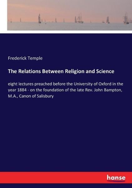 Cover for Temple · The Relations Between Religion a (Bok) (2017)