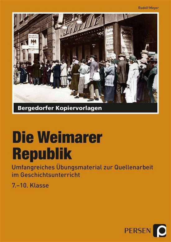 Cover for Rudolf Meyer · Die Weimarer Republik (Paperback Book) (2016)
