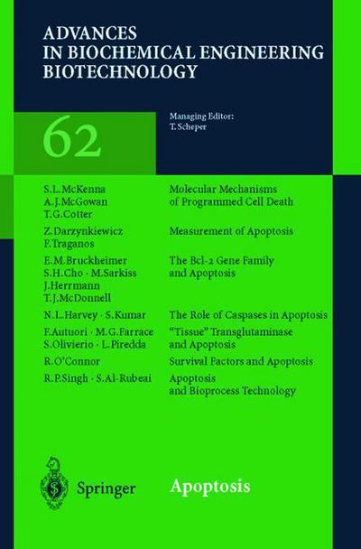 Cover for Mohamed Al-rubeai · Apoptosis - Advances in Biochemical Engineering / Biotechnology (Paperback Book) [Softcover reprint of the original 1st ed. 1998 edition] (2013)