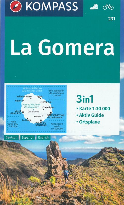 Cover for Mair-Dumont / Kompass · La Gomera, Kompass Wandern - Radkarte 231 (Inbunden Bok) (2018)