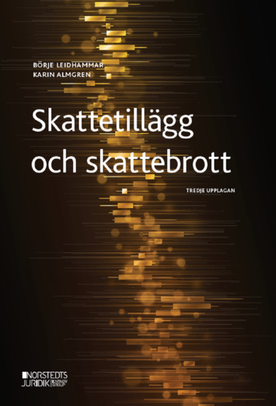 Cover for Börje Leidhammar Karin Almgren · Skattetillägg och skattebrott (Paperback Book) (2022)