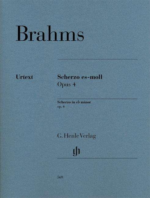 Cover for Brahms · Scherzo es-moll op. 4 (Bok)