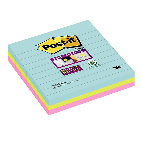 Cover for Post-it® · SuperSticky10x10cm lin.Miami 3 (MERCH) (2017)