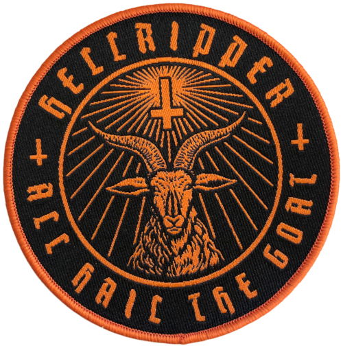 Cover for Hellripper · Patch Goatmaster Orange (9 cm) (MERCH) (2025)