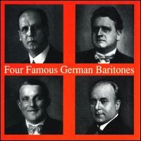 Cover for Four Famous German Baritones / Various (CD) (1998)