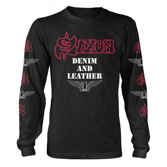 Cover for Saxon · Denim and Leather (Kläder) [size S] [Black edition] (2019)