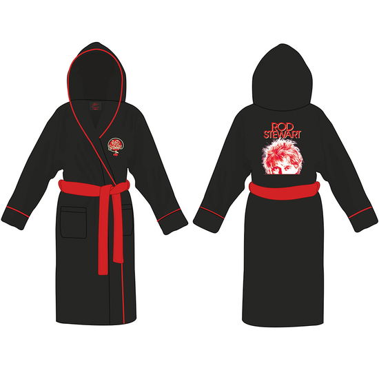 Cover for Rod Stewart · Rod Stewart Unisex Bathrobe: Cherries Logo (Black &amp; Red) (Back Print) (Small - Medium) (CLOTHES) [size M] [Black - Unisex edition] (2021)