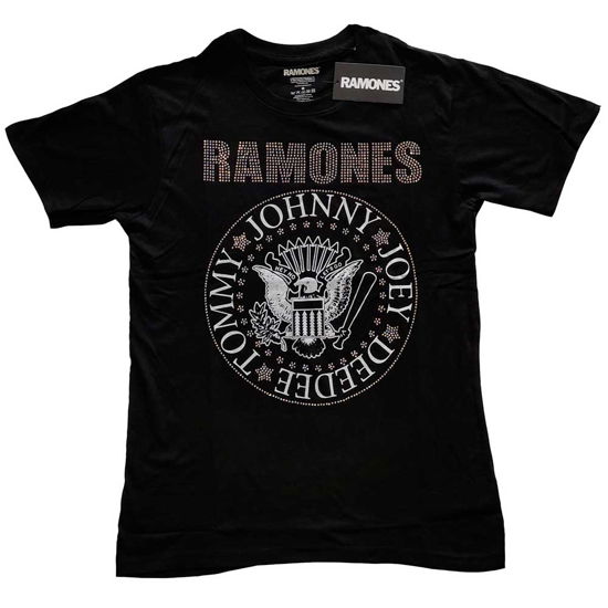 Ramones Unisex T-Shirt: Presidential Seal (Embellished) - Ramones - Gadżety -  - 5056561022697 - 